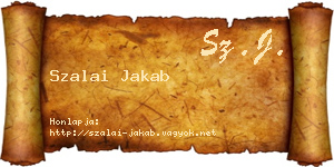 Szalai Jakab névjegykártya